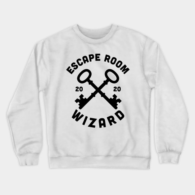 Escape Room Wizard Puzzle Game Escaping Team graphic Crewneck Sweatshirt by theodoros20